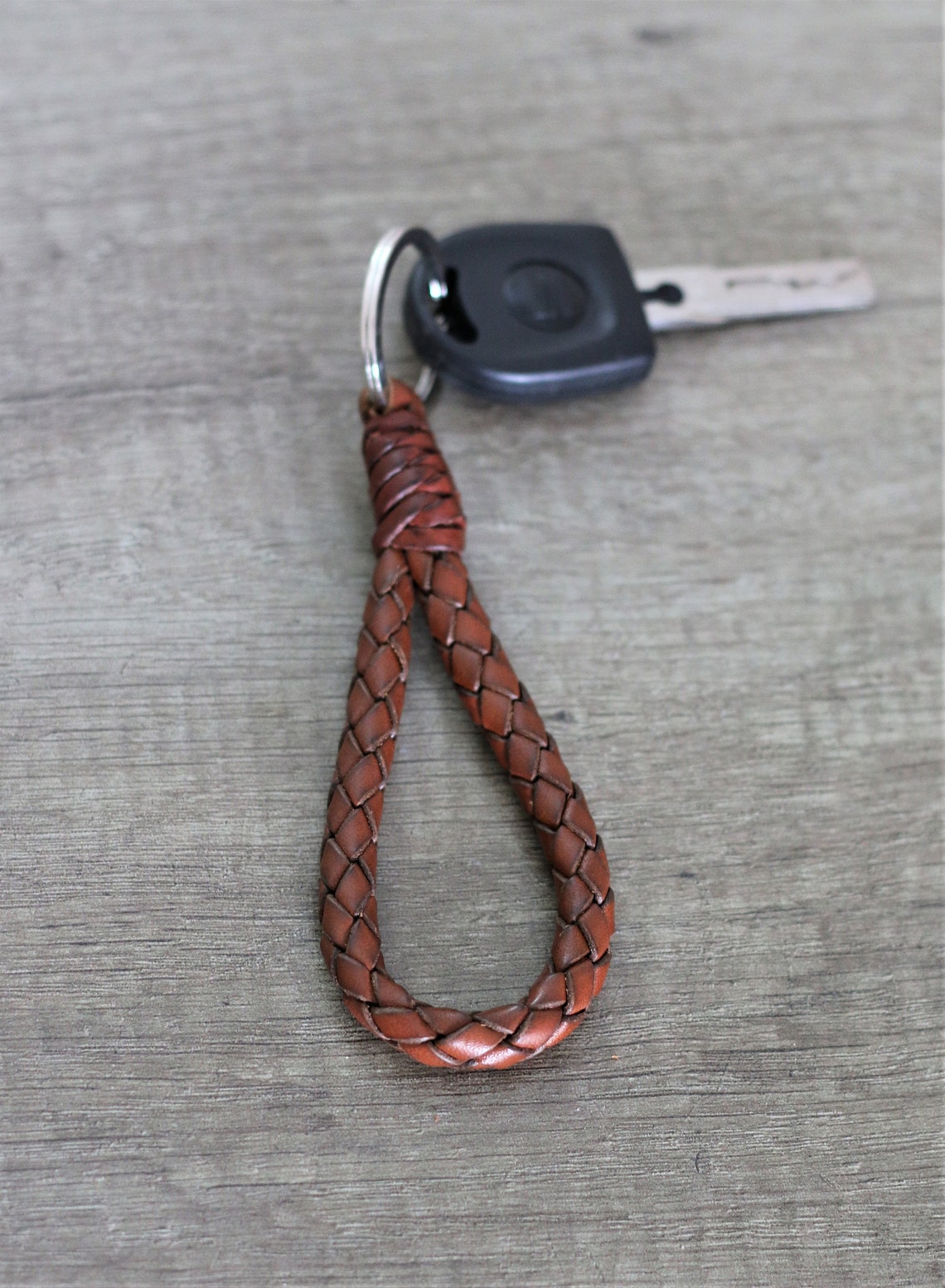 Rope Braid Leather Keychain Rageby